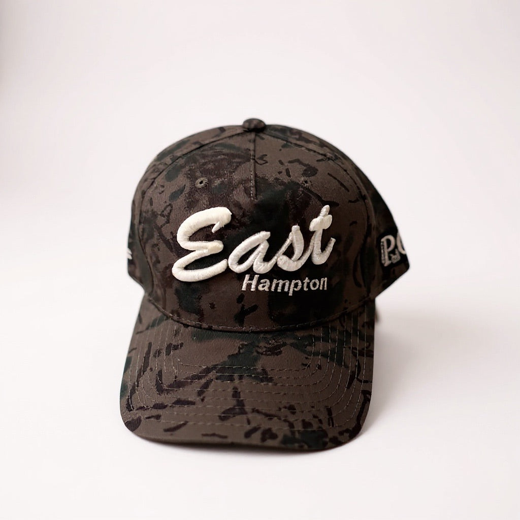 East Hampton Hat - CAMO & BLACK/SILVER